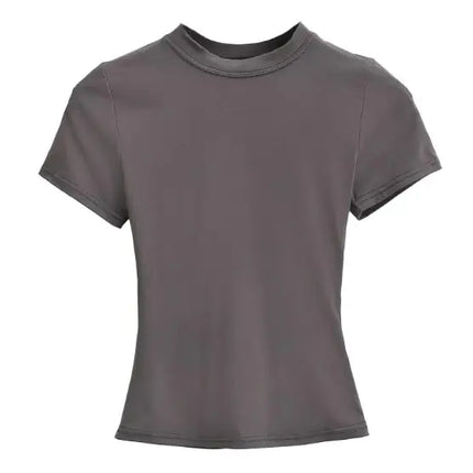 Solid Color Basic Style T-shirt