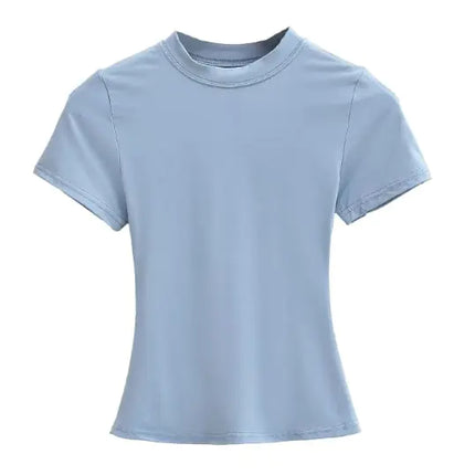 Solid Color Basic Style T-shirt