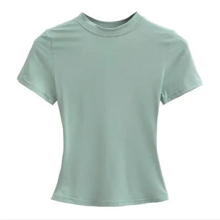 Solid Color Basic Style T-shirt