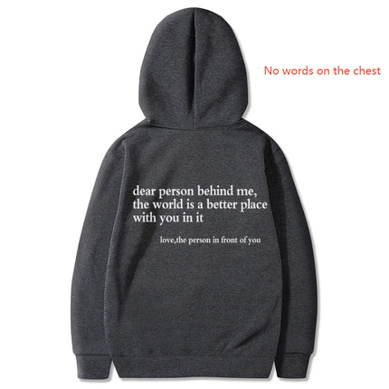 Dear Person Behind Me, Hoodie